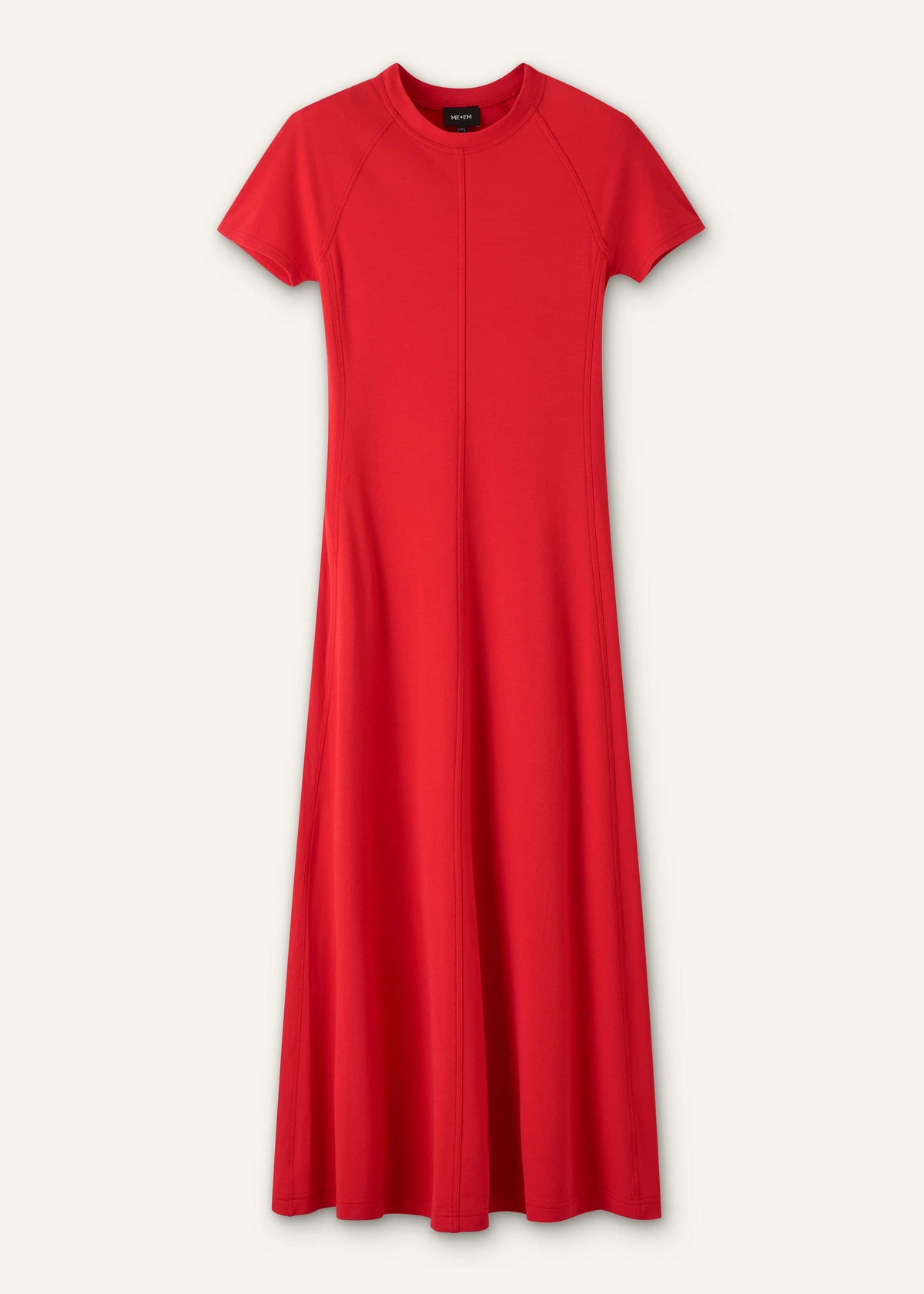 ME+EM Clothing Red Raglan Sleeve Maxi Dress