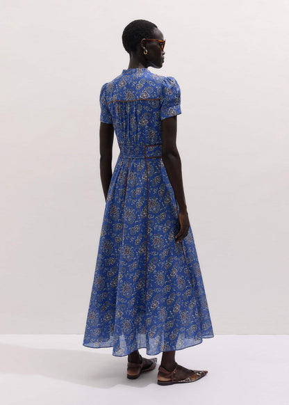 ME+EM Clothing Blue Fit + Flare Maxi Dress