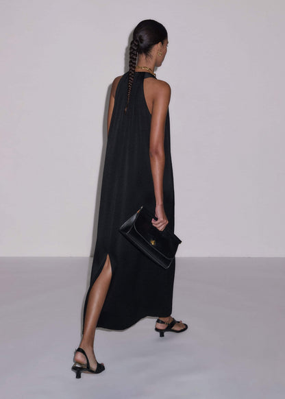 ME+EM Clothing Black Halterneck Maxi Dress