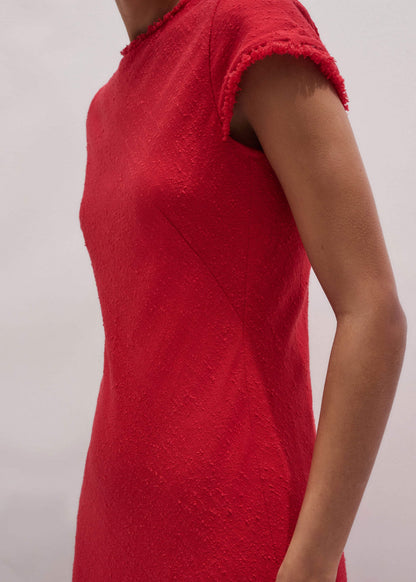 ME+EM Clothing Red Bias Cut AM-PM Maxi Dress