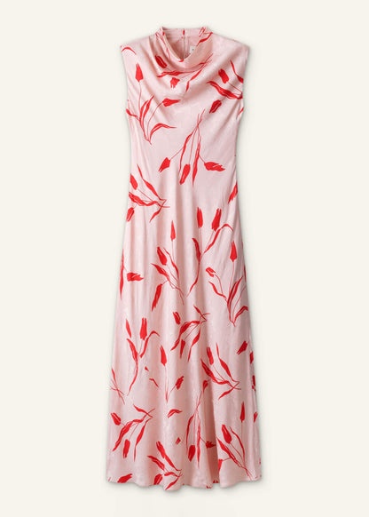 ME+EM Clothing Pink Bias Cut Maxi Dress