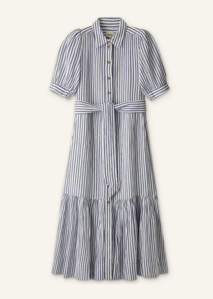 ME+EM Clothing Navy Midi Shirt Dress