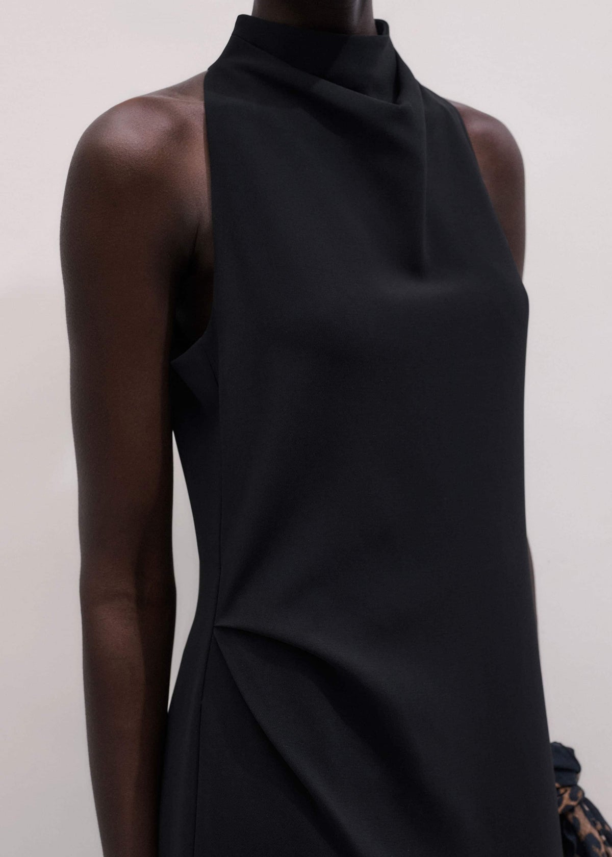 ME+EM Clothing Black Draped Full Length Dress