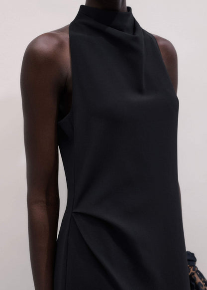 ME+EM Clothing Black Draped Full Length Dress