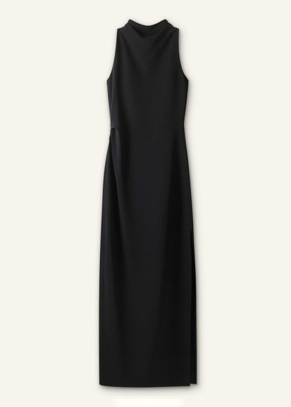 ME+EM Clothing Black Draped Full Length Dress