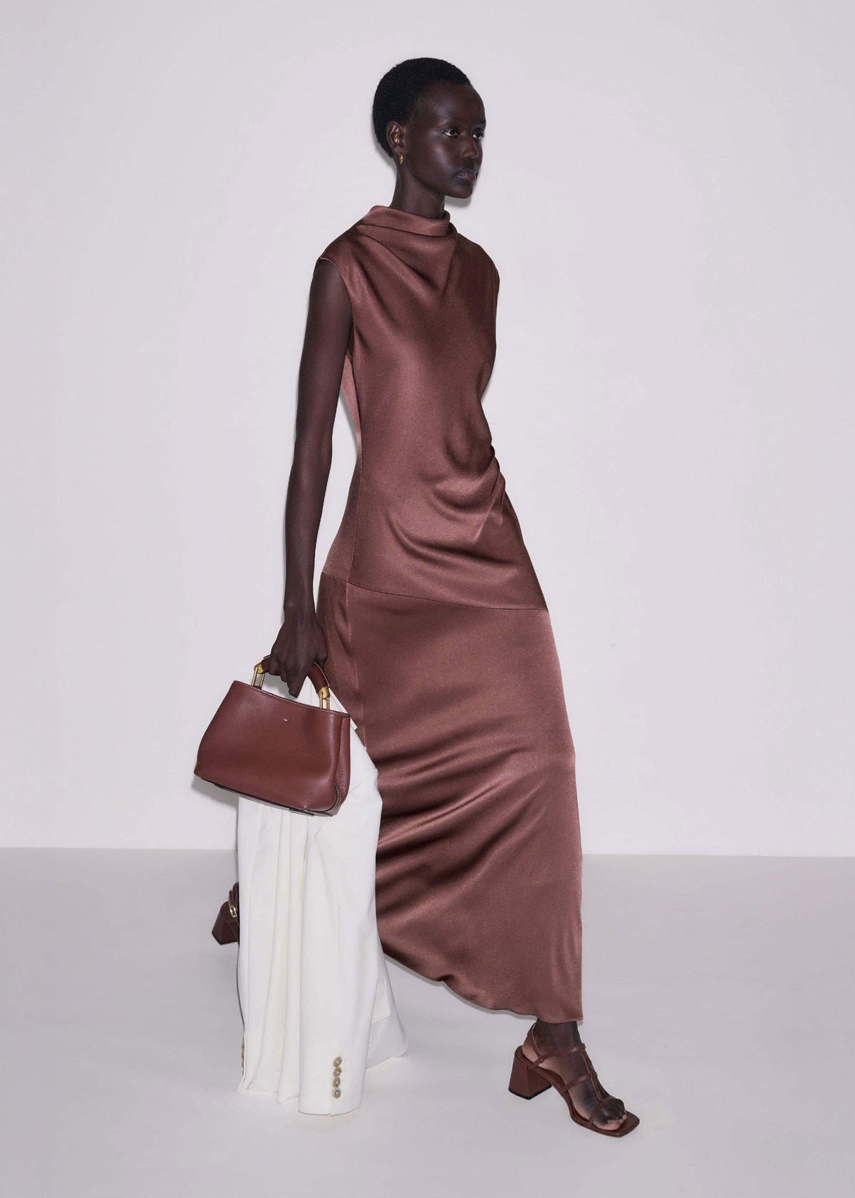 ME+EM Clothing Cinnamon Bias Cut Full Length Dress