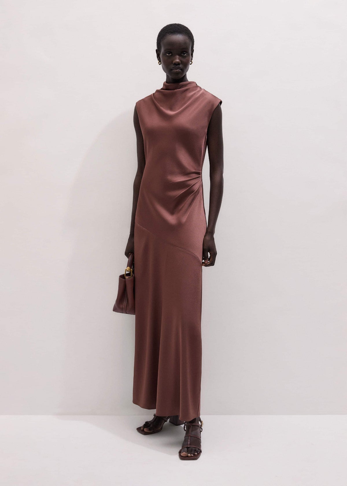 ME+EM Clothing Cinnamon Bias Cut Full Length Dress