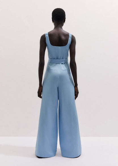 ME+EM Clothing Blue Wide-Leg Jumpsuit