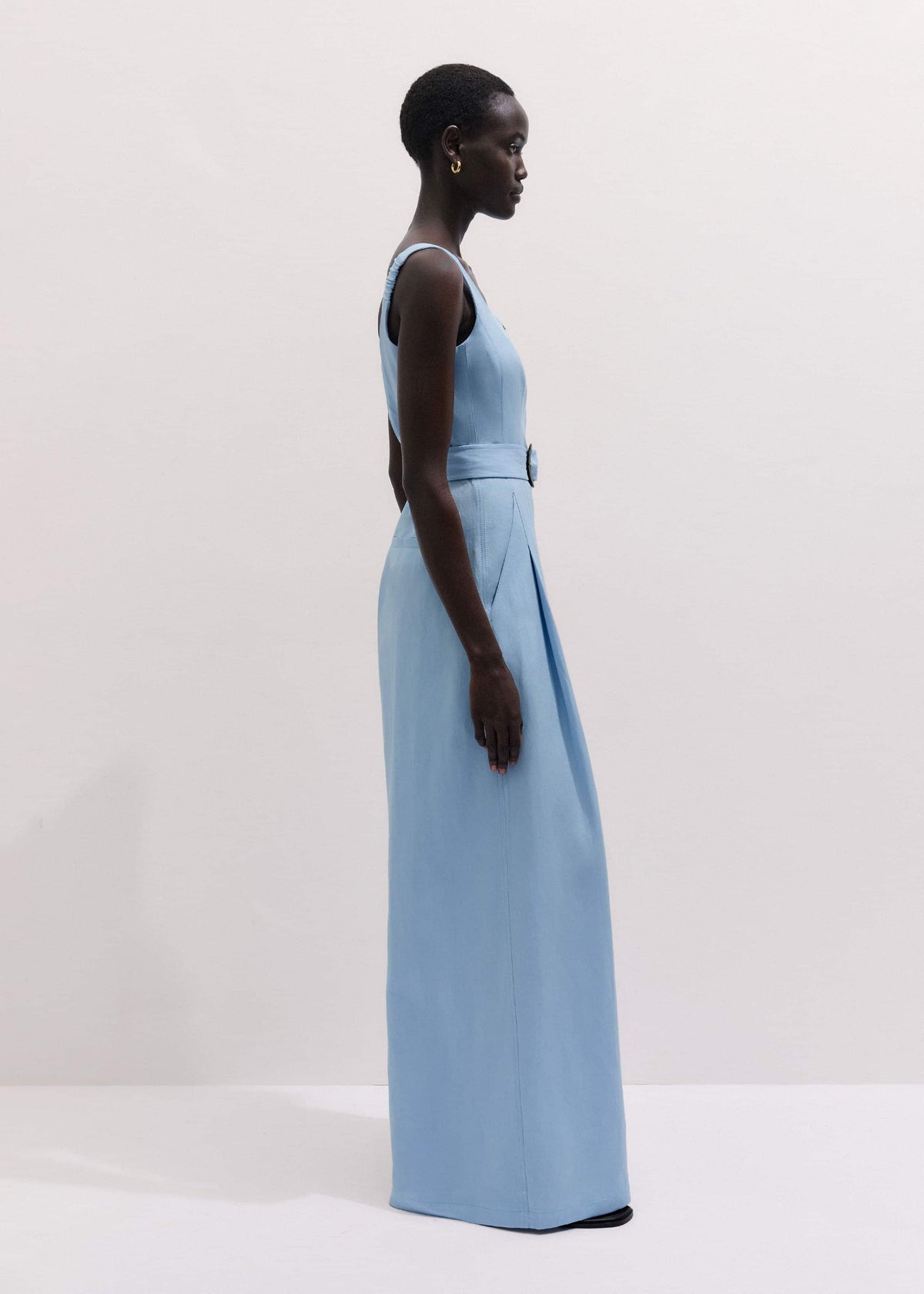 ME+EM Clothing Blue Wide-Leg Jumpsuit
