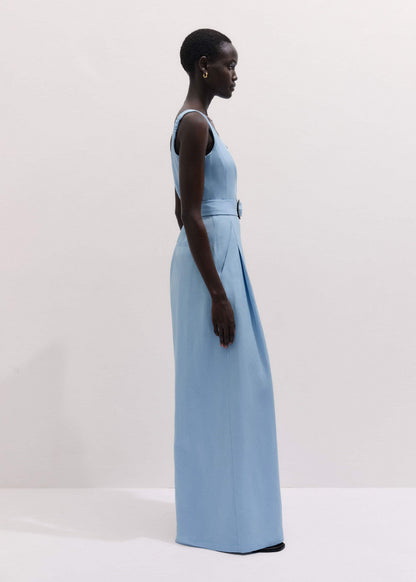 ME+EM Clothing Blue Wide-Leg Jumpsuit