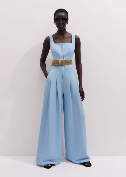 ME+EM Clothing Blue Wide-Leg Jumpsuit