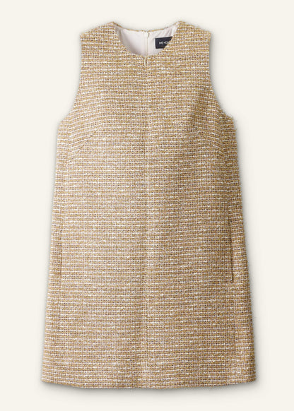 ME+EM Clothing Gold Metallic Mini Dress