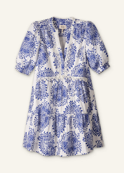 ME+EM Clothing White Cheesecloth Short Swing Dress
