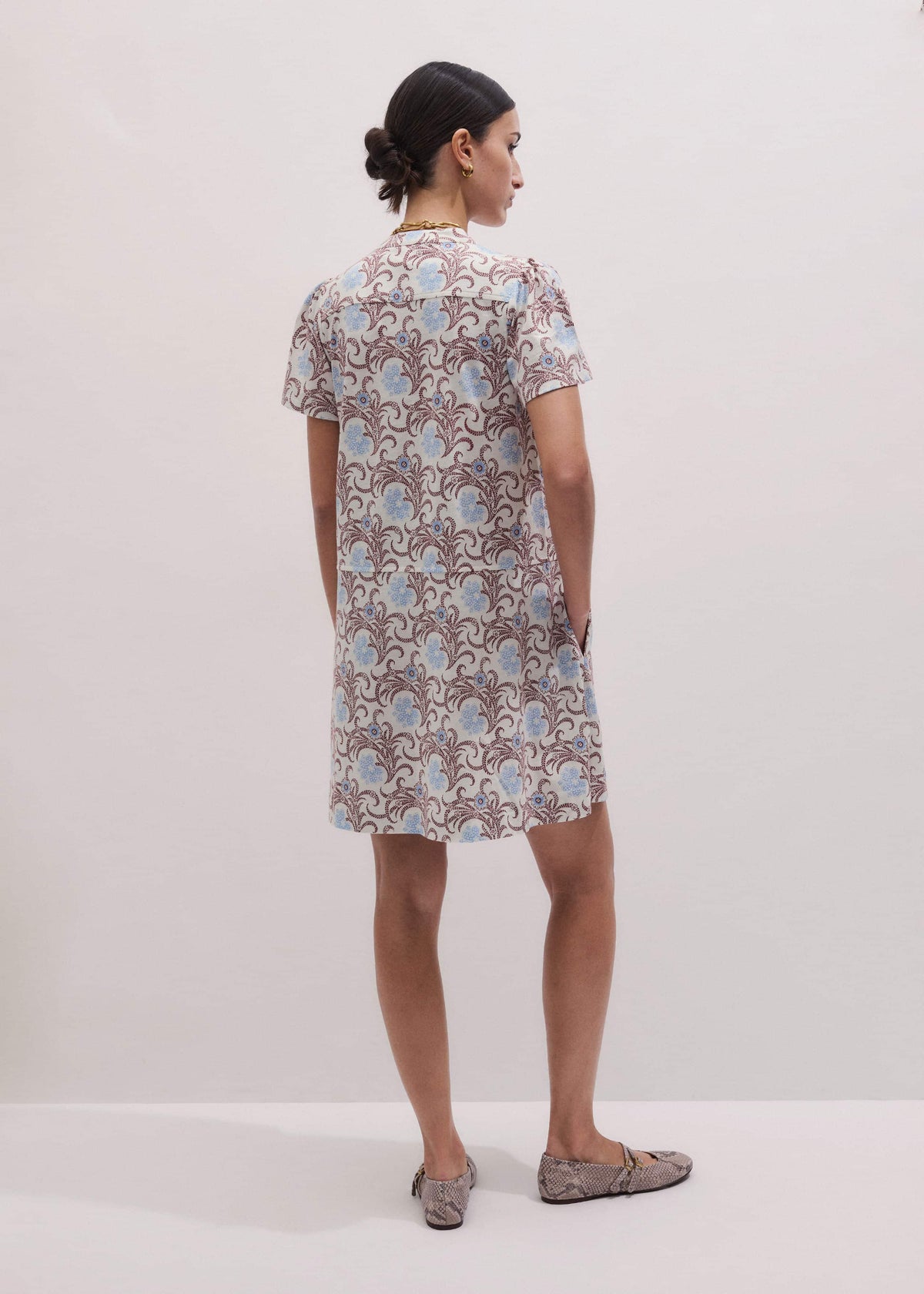 ME+EM Clothing Cream Summer Swing Dress