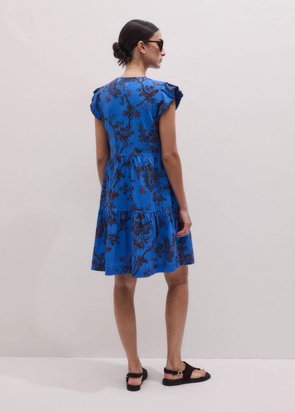 ME+EM Clothing Blue Short Swing Dress