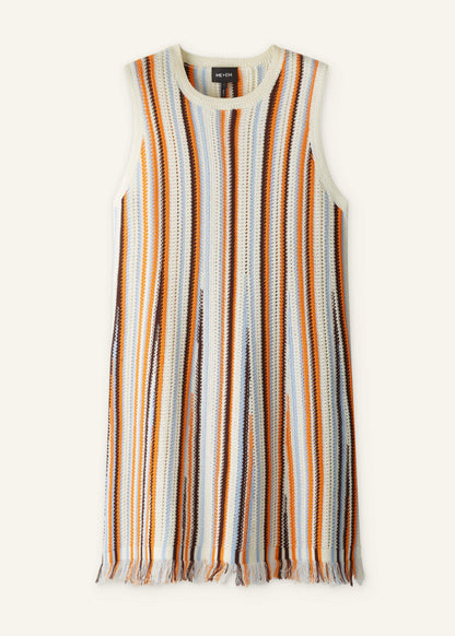 ME+EM Clothing Cream Textured Knit Mini Dress