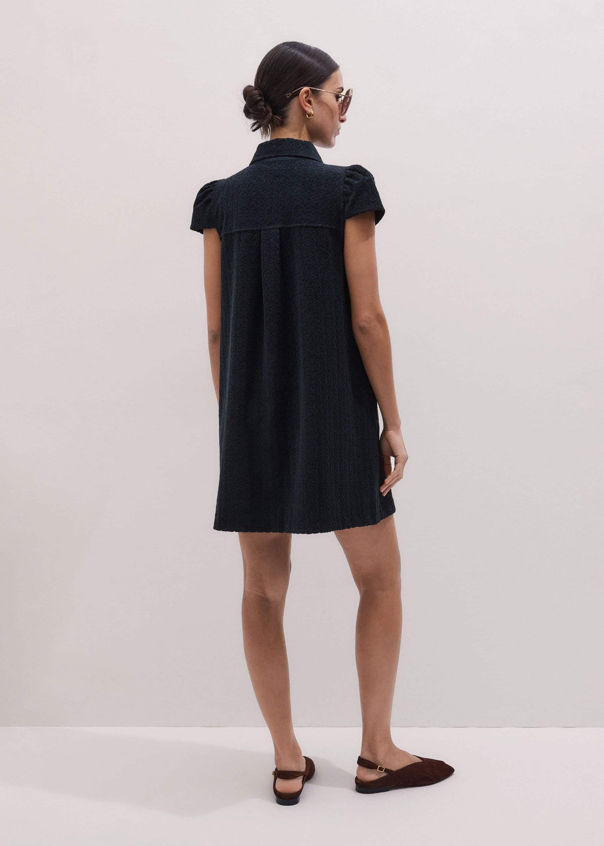 ME+EM Clothing Navy Mini Swing Dress