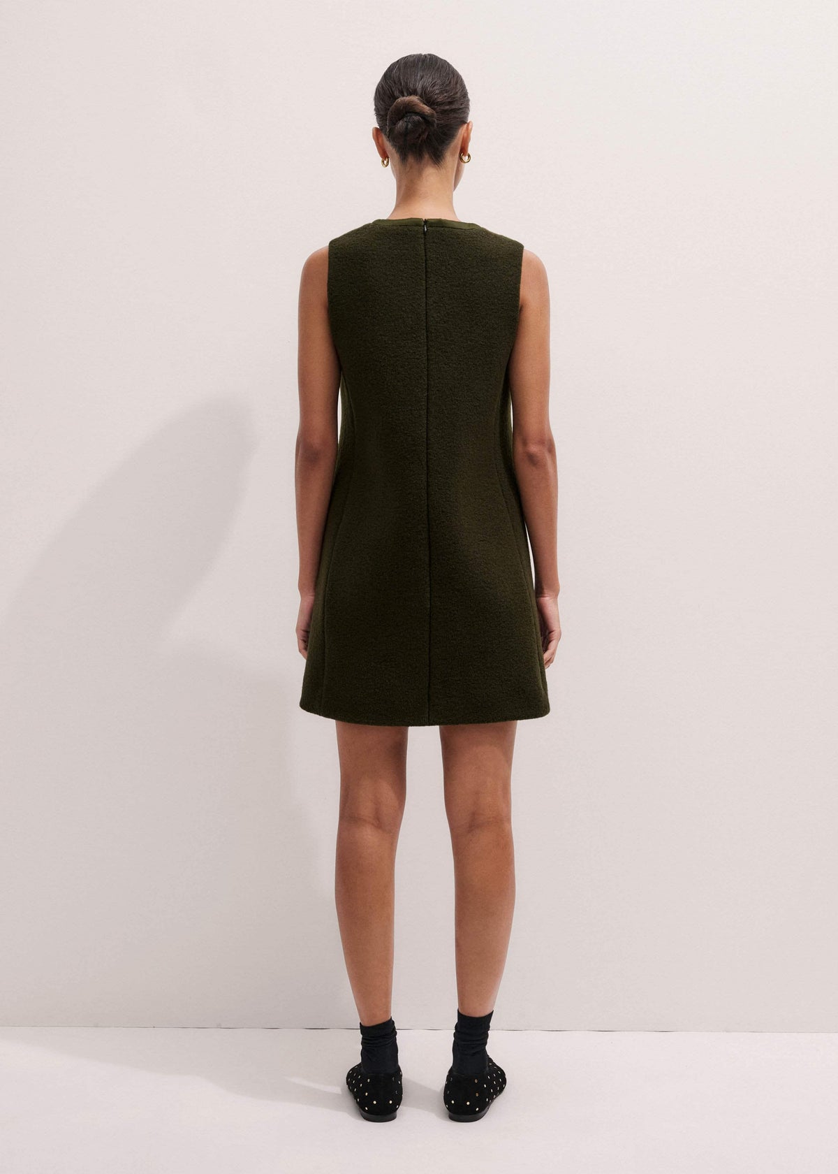 ME+EM Clothing Olive Green Shift Mini Dress