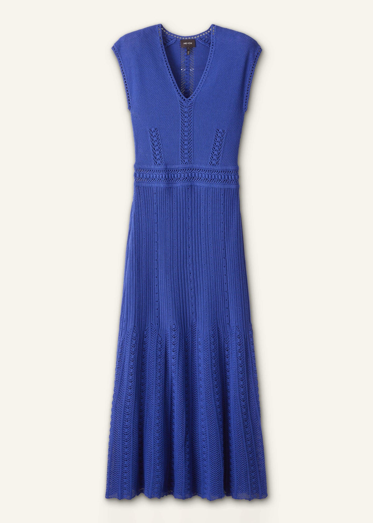 ME+EM Clothing Blue Pointelle Maxi Dress