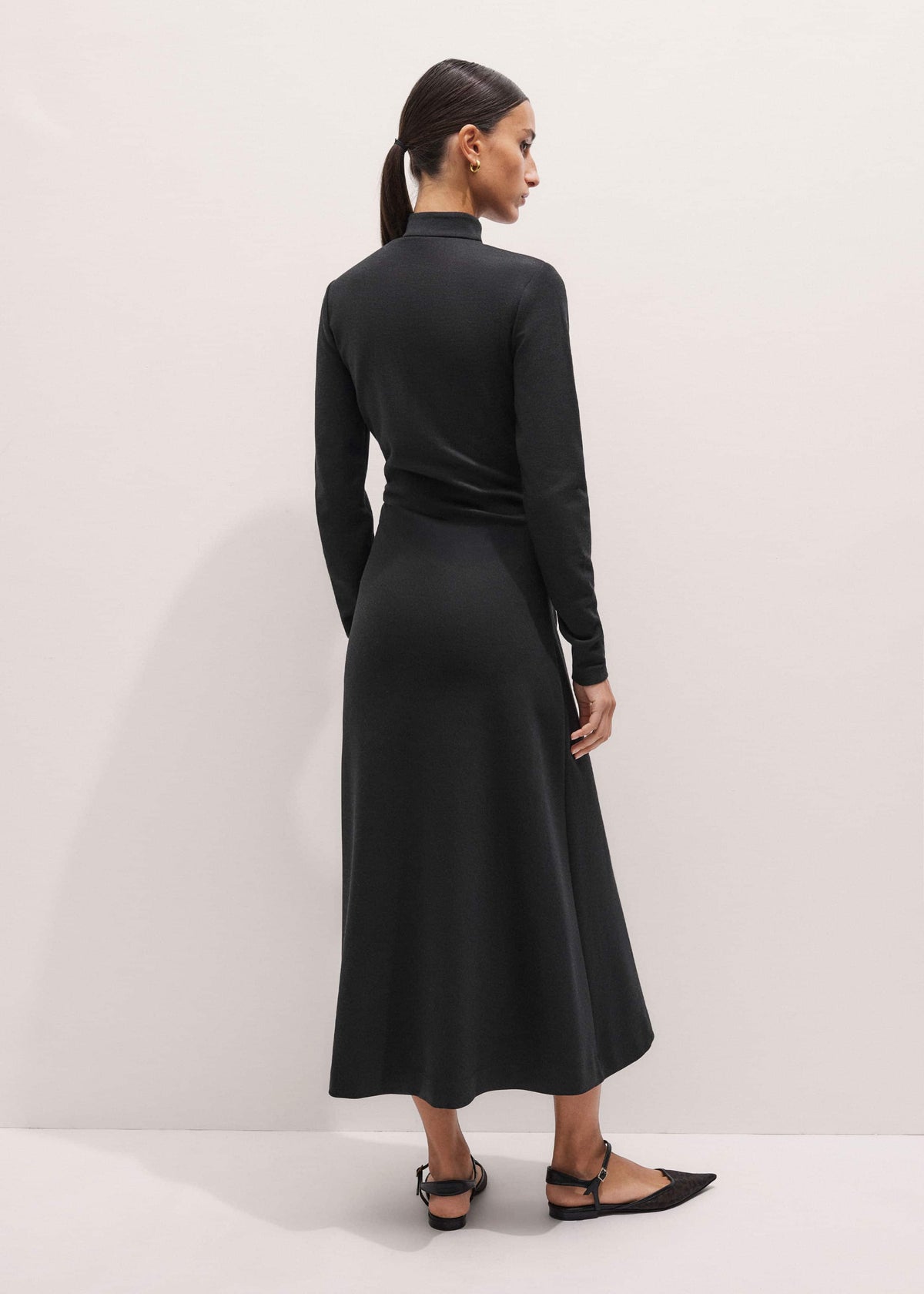 ME+EM Clothing Gray Gathered Maxi Dress
