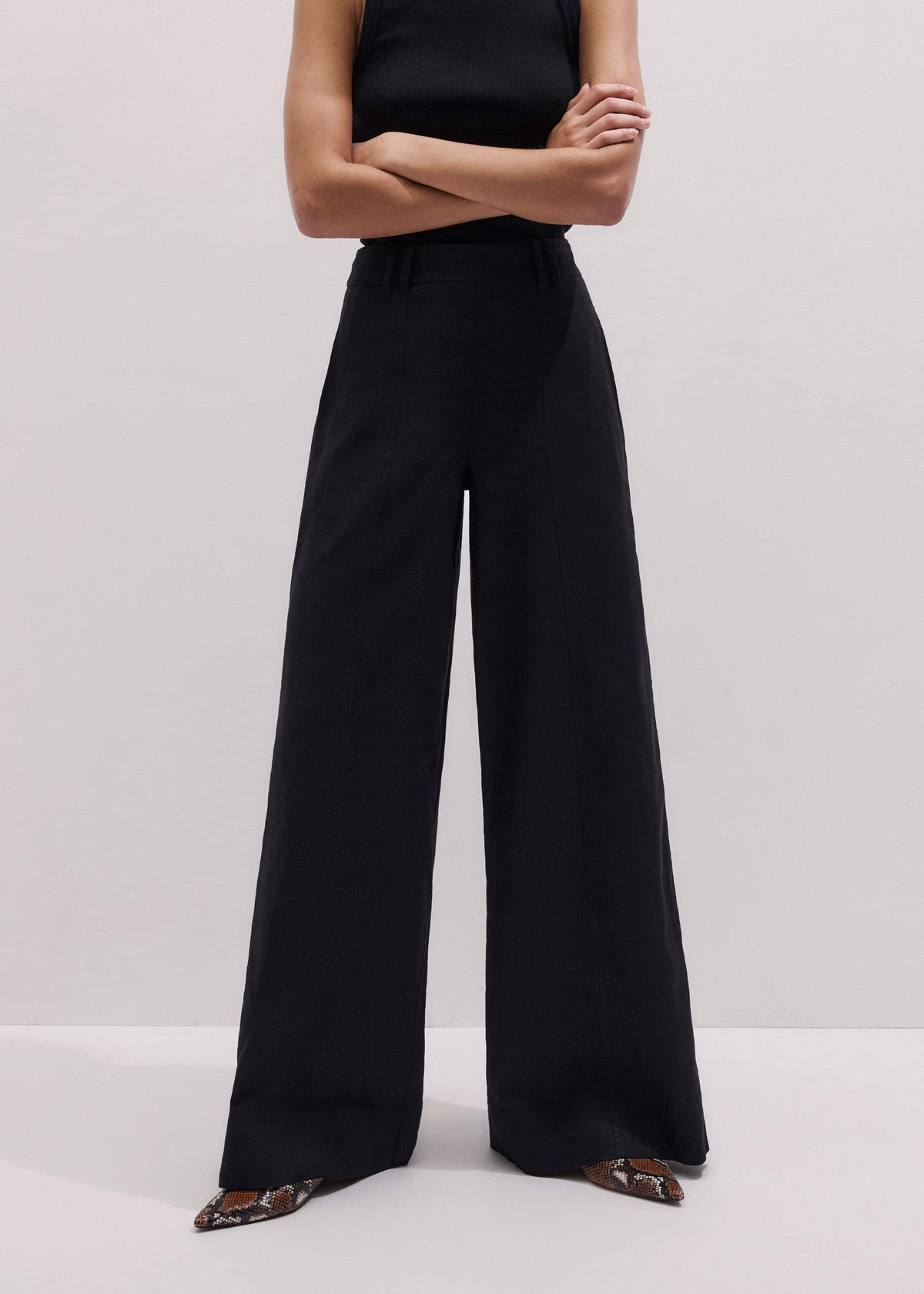 ME+EM Clothing Black Wide-Leg Pant