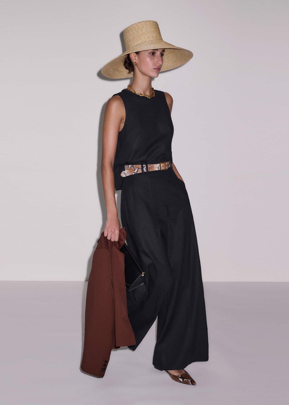 ME+EM Clothing Black Wide-Leg Pant