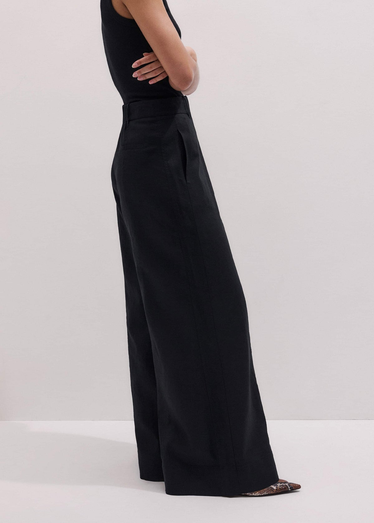 ME+EM Clothing Black Wide-Leg Pant