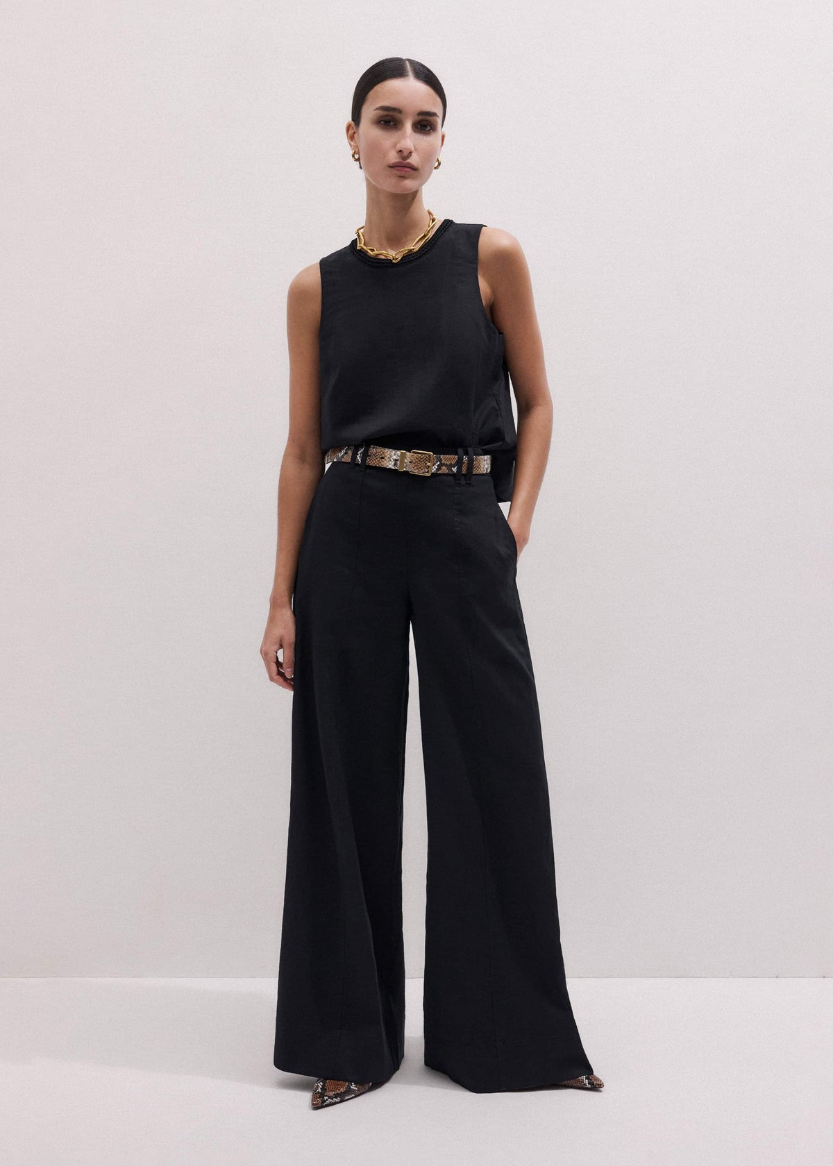ME+EM Clothing Black Wide-Leg Pant