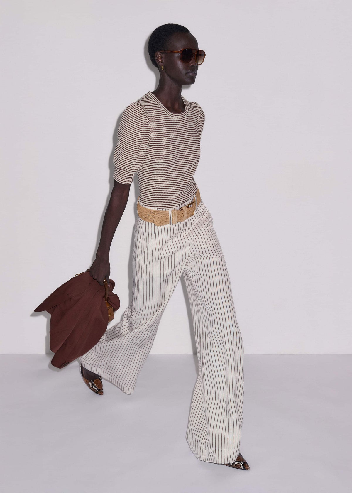 ME+EM Clothing Ivory High Waist Wide Pant