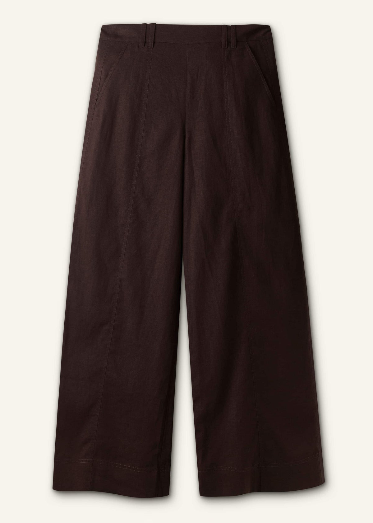 ME+EM Clothing Brown Wide-Leg Pant