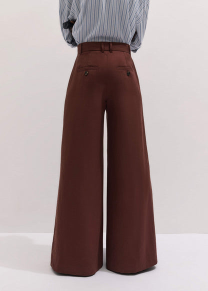 ME+EM Clothing Cinnamon Brown Very Wide-Leg Pant