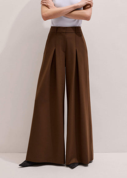 ME+EM Clothing Walnut Brown Ultimate Very Wide-Leg Pant