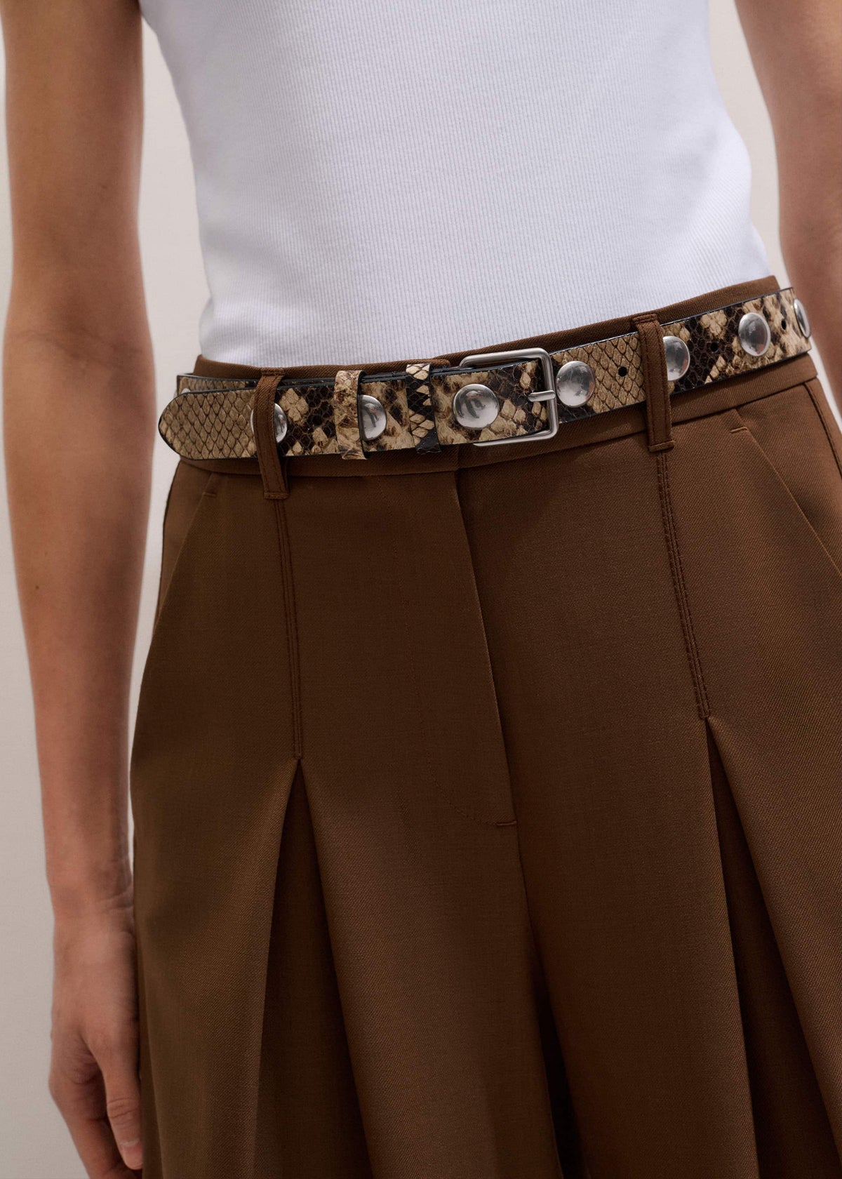 ME+EM Clothing Walnut Brown Ultimate Very Wide-Leg Pant