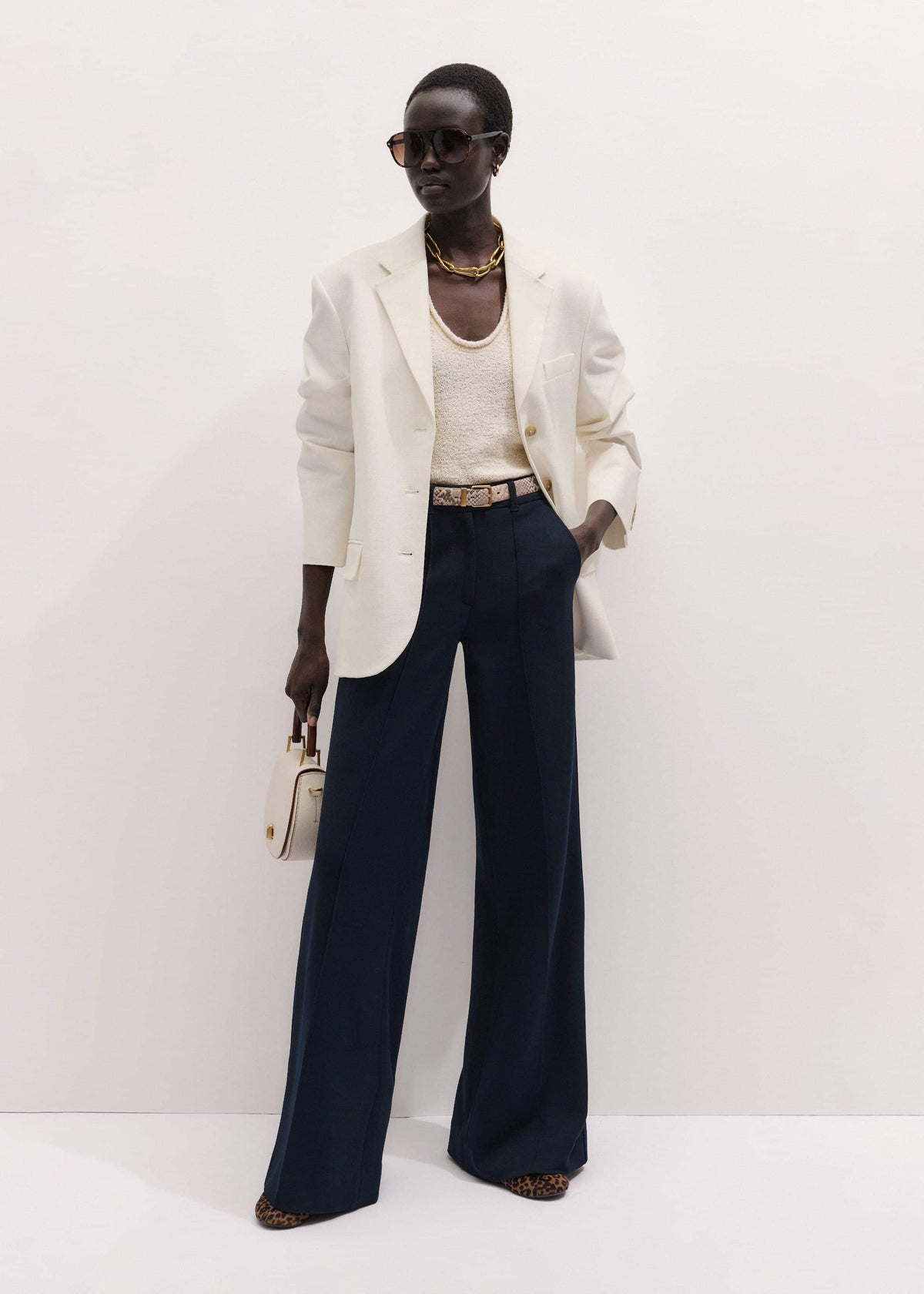 ME+EM Clothing Navy Luxe Travel Tailoring Man Pant