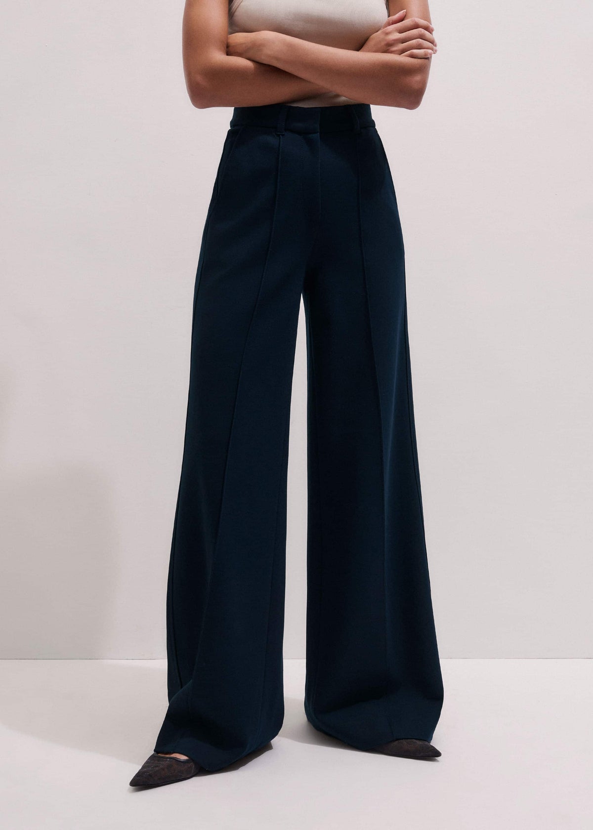 ME+EM Clothing Navy Luxe Travel Tailoring Man Pant