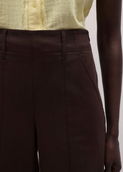 ME+EM Clothing Brown High Waist Wide-Leg Pant