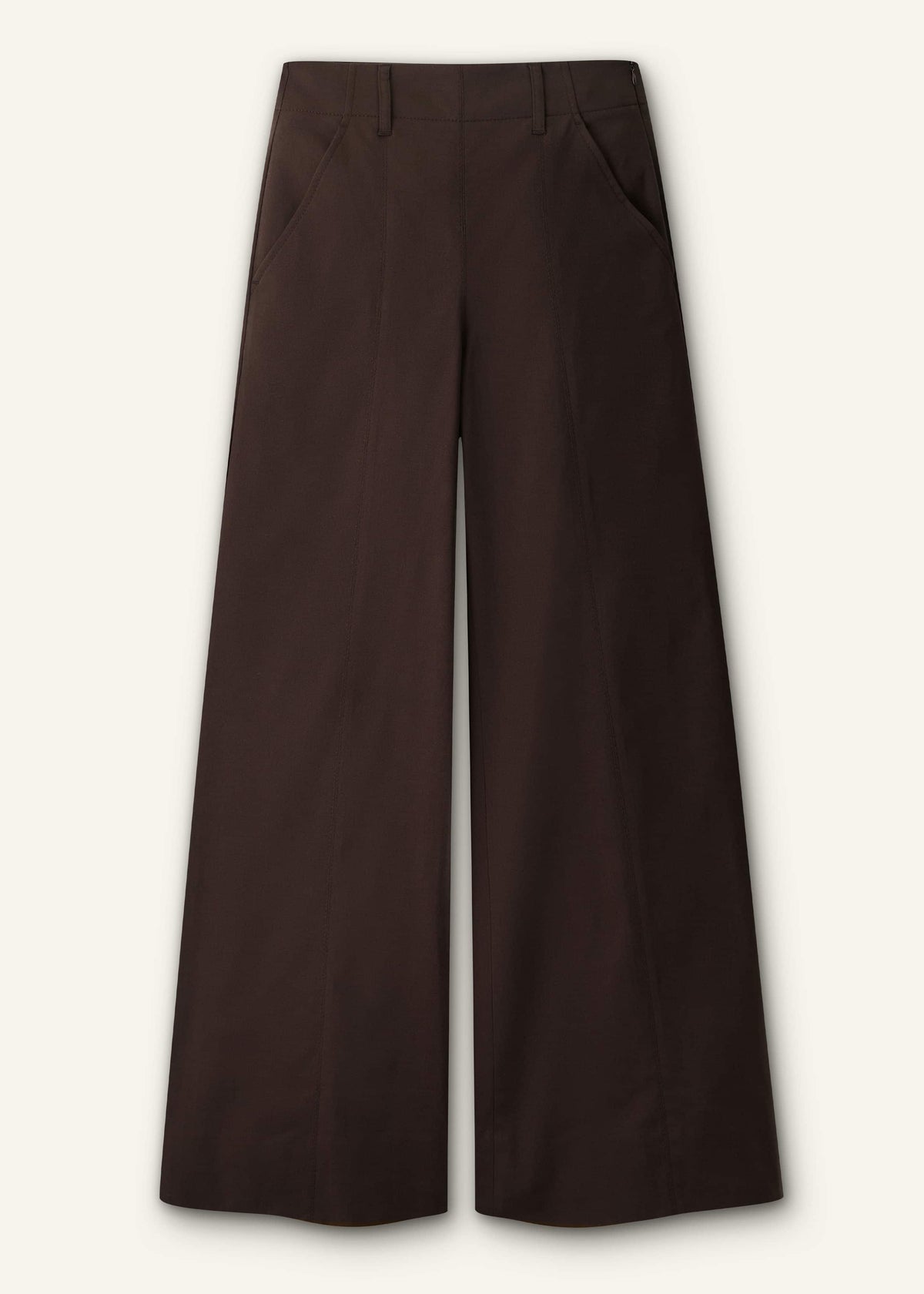 ME+EM Clothing Brown High Waist Wide-Leg Pant