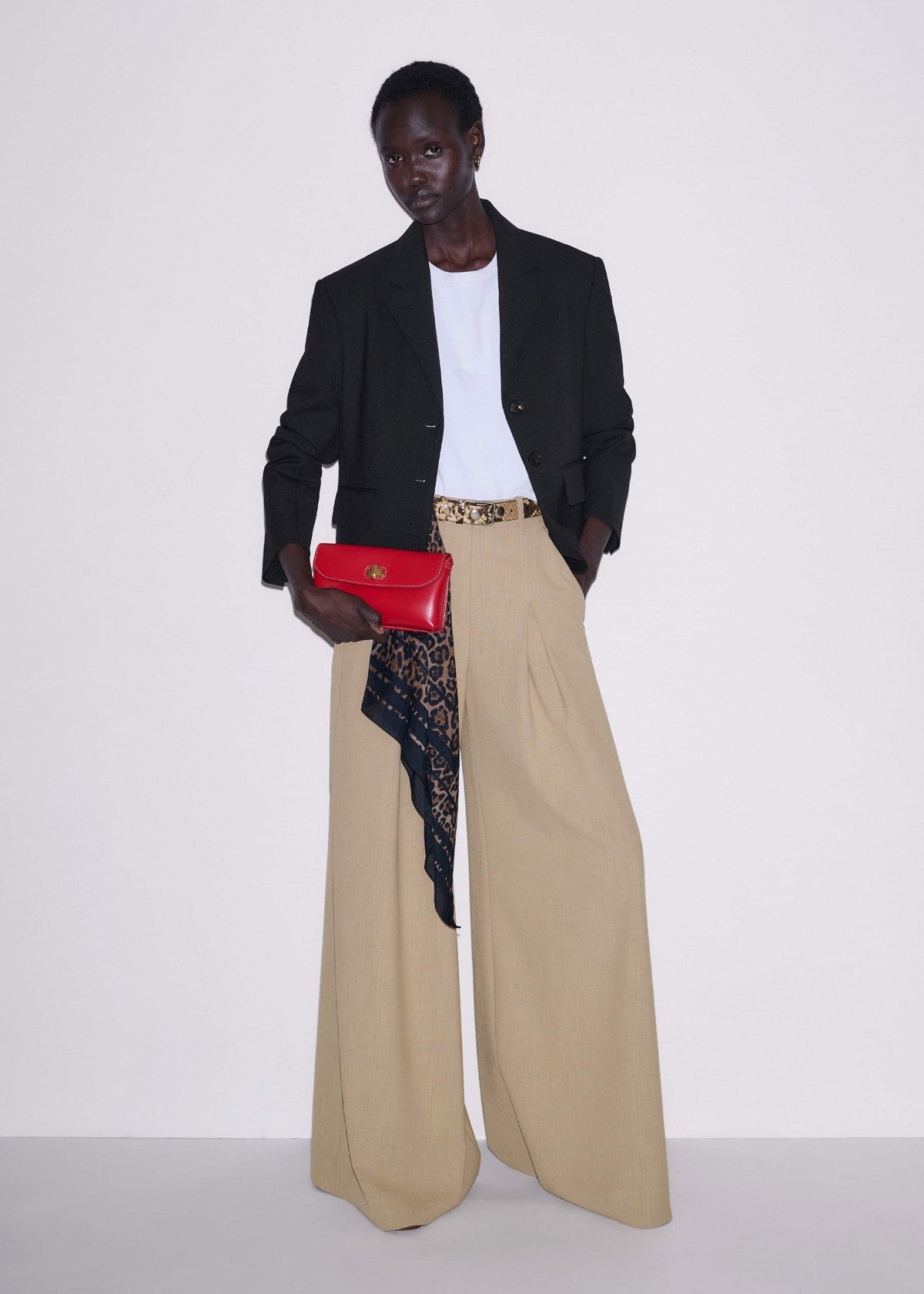 ME+EM Clothing Sand Very Wide-Leg Pant