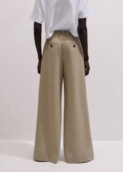 ME+EM Clothing Sand Very Wide-Leg Pant