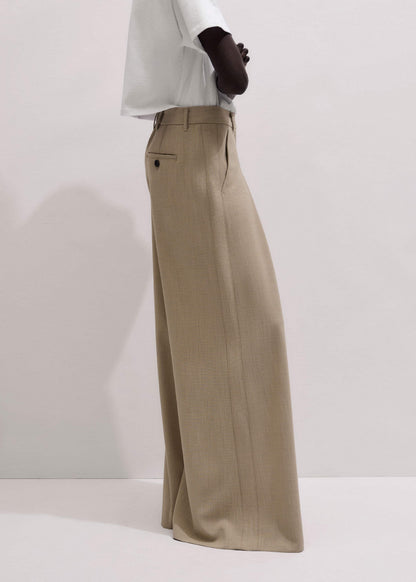 ME+EM Clothing Sand Very Wide-Leg Pant
