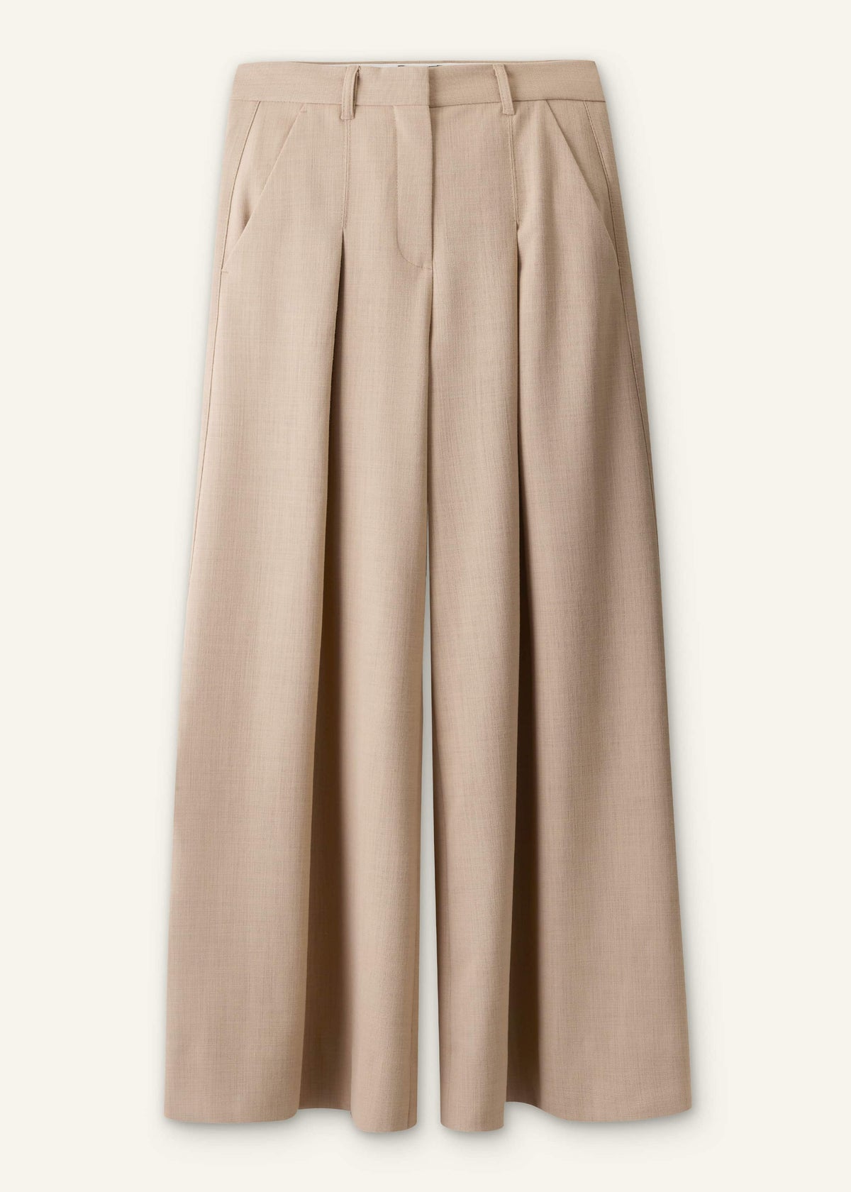 ME+EM Clothing Sand Very Wide-Leg Pant