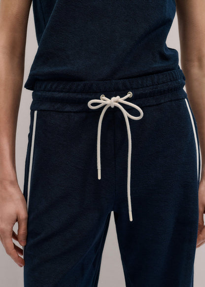 ME+EM Clothing Navy Rib Trim Track Pant