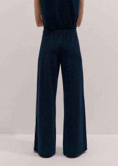 ME+EM Clothing Navy Rib Trim Track Pant