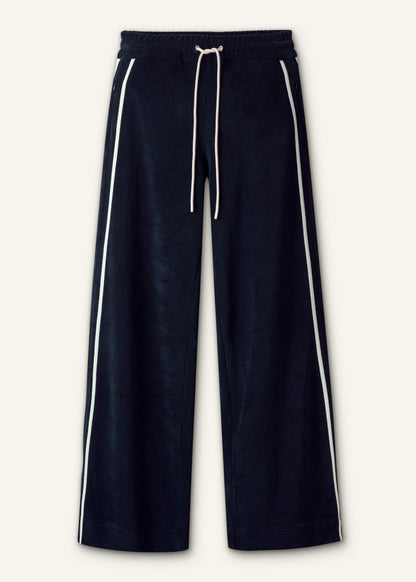 ME+EM Clothing Navy Rib Trim Track Pant