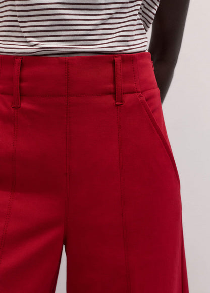 ME+EM Clothing Red High Waist Wide-Leg Pant