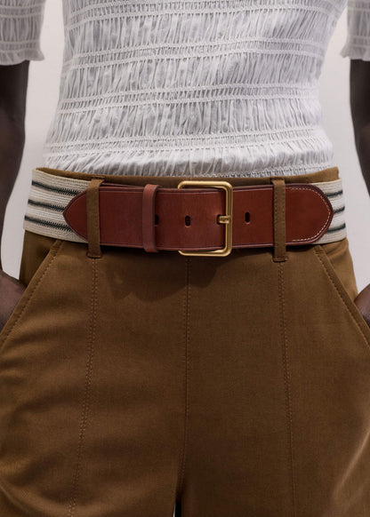 ME+EM Clothing Brown Wide Crop Pant