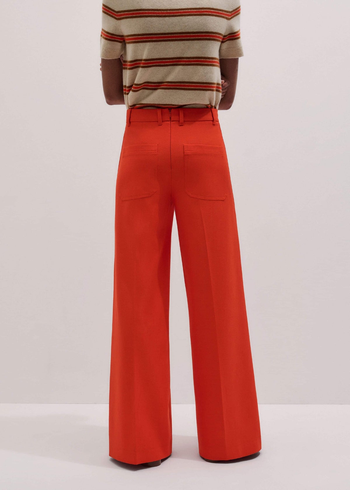 ME+EM Clothing Orange Forever Wide-Leg Pant