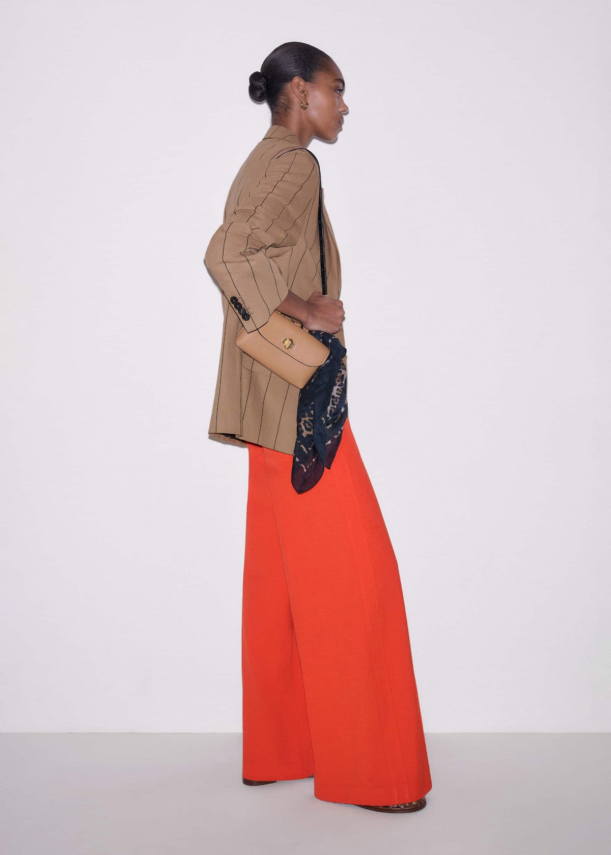 ME+EM Clothing Orange Forever Wide-Leg Pant