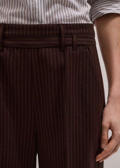 ME+EM Clothing Cinnamon Pinstripe Wide-Leg Pant