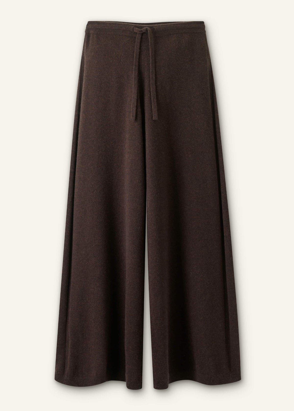 ME+EM Clothing Brown Cashmere Wide-Leg Knit Pant